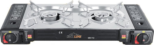 SMH LINE® Dubbele Camping Kooktoestel - 2 Pits - Draagbaar Gasfornuis - 2x 2500W