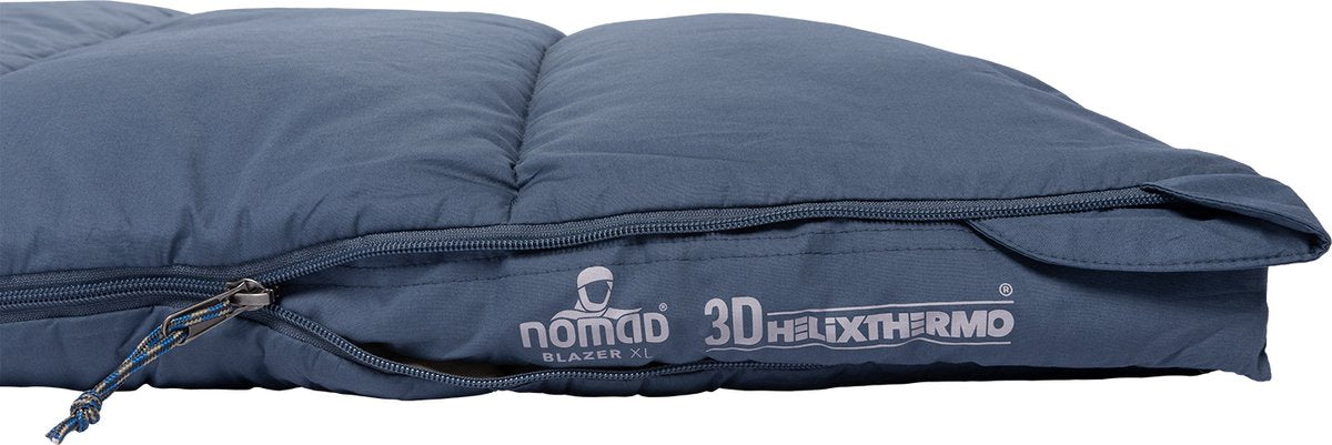  NOMAD® Blazer XL Slaapzak | 220x90cm Blauw | Lichtgewicht &amp; Kwalitatief | Slaapzak | Incl Hoes