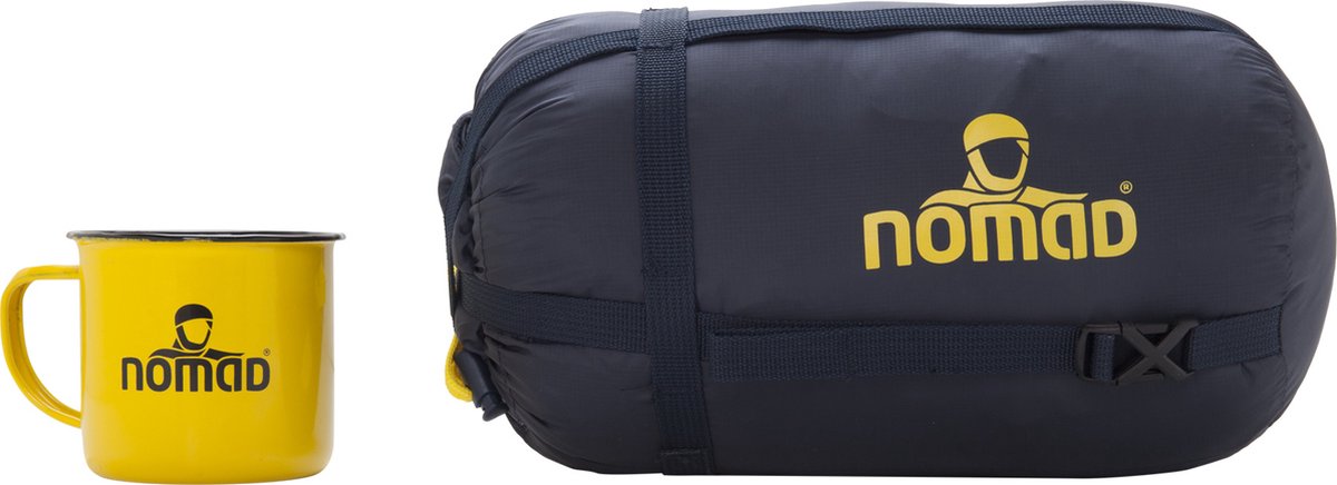  NOMAD® Taurus 250 Slaapzak | 210x80cm Grijs | Lichtgewicht &amp; Kwalitatief | Slaapzak | Incl Hoes