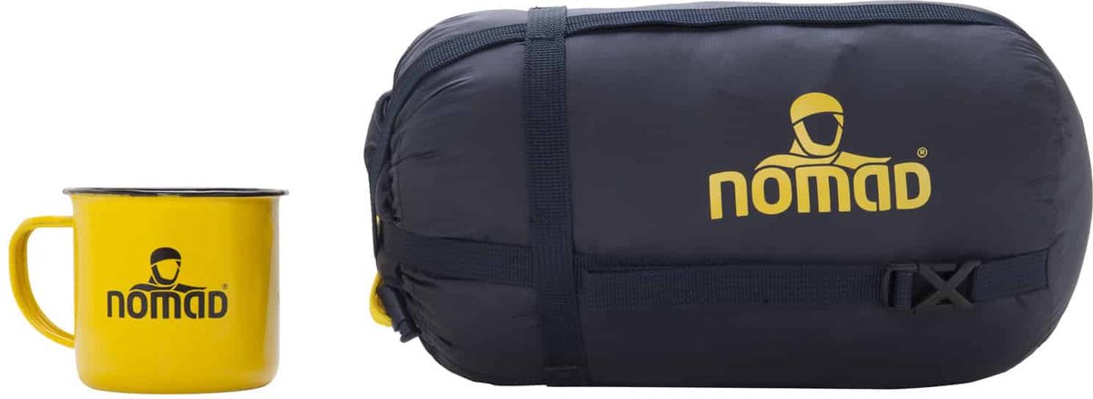  NOMAD® Taurus 400 Slaapzak | 210x80cm Grijs | Lichtgewicht &amp; Kwalitatief | Slaapzak | Incl Hoes