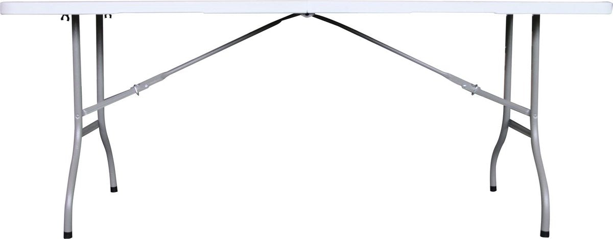  ERRO Campingtafel - Vouwtafel - 180x74x72 Cm - Wit - Voor 8 Personen