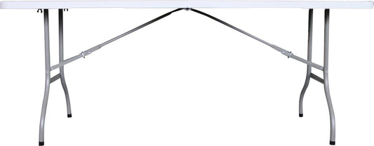  ERRO Campingtafel - Vouwtafel - 180x74x72 Cm - Wit - Voor 8 Personen