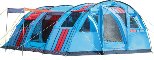  Skandika Gotland Tunneltent Voor 6 Personen, Grote Familietent In Racing-design, Ingenaaide Tentbodem, Waterdicht, 5000 Mm Waterkolom, Slaapcabine Met Scheidingswand, Muggennet (let Op, Komt Met Kleurfouten)