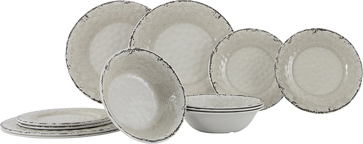  Gimex - Stone Line - Servies - Sand - 12-Delig
