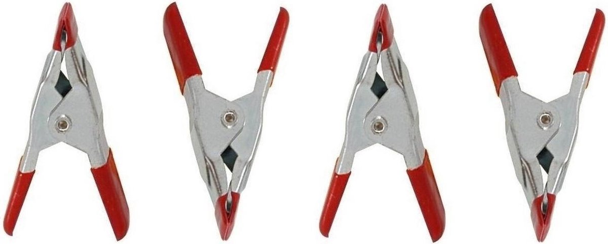 Merkloos Set Van 16x Stuks Mini Zeilklemmen/zeilclips 5 Cm Kunststof/staal - Dekzeil Klemmen - Hobbyklemmen - Camping/outdoor Klemmen