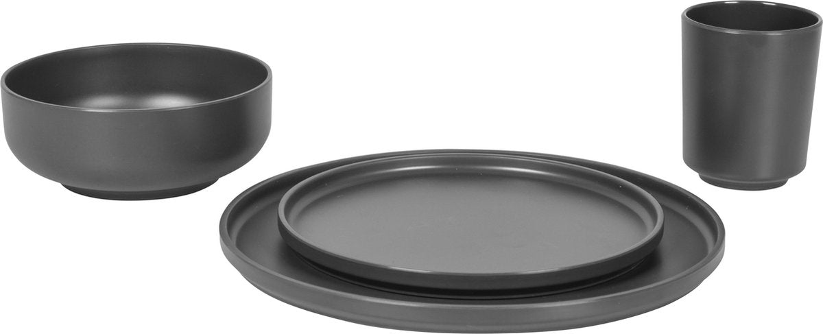  Bo-Camp Industrial - Servies - Patom - 100% Melamine - 16-Delig Servies