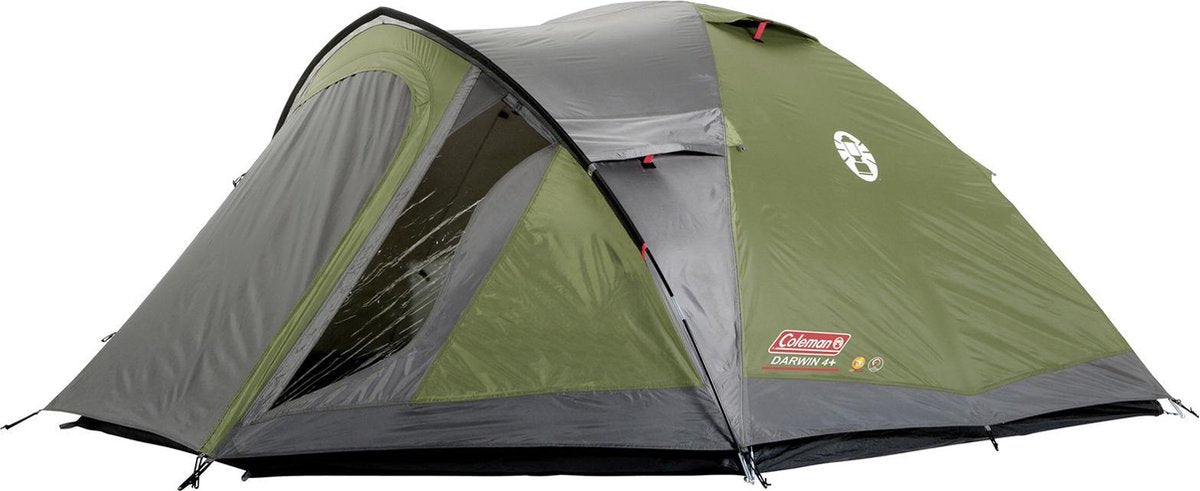  Coleman Darwin 4 Plus Koepeltent - 4-Persoons - Groen