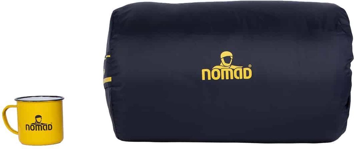  NOMAD® Bronco Slaapzak | 205x80cm Blauw | Lichtgewicht &amp; Kwalitatief | Slaapzak | Incl Hoes