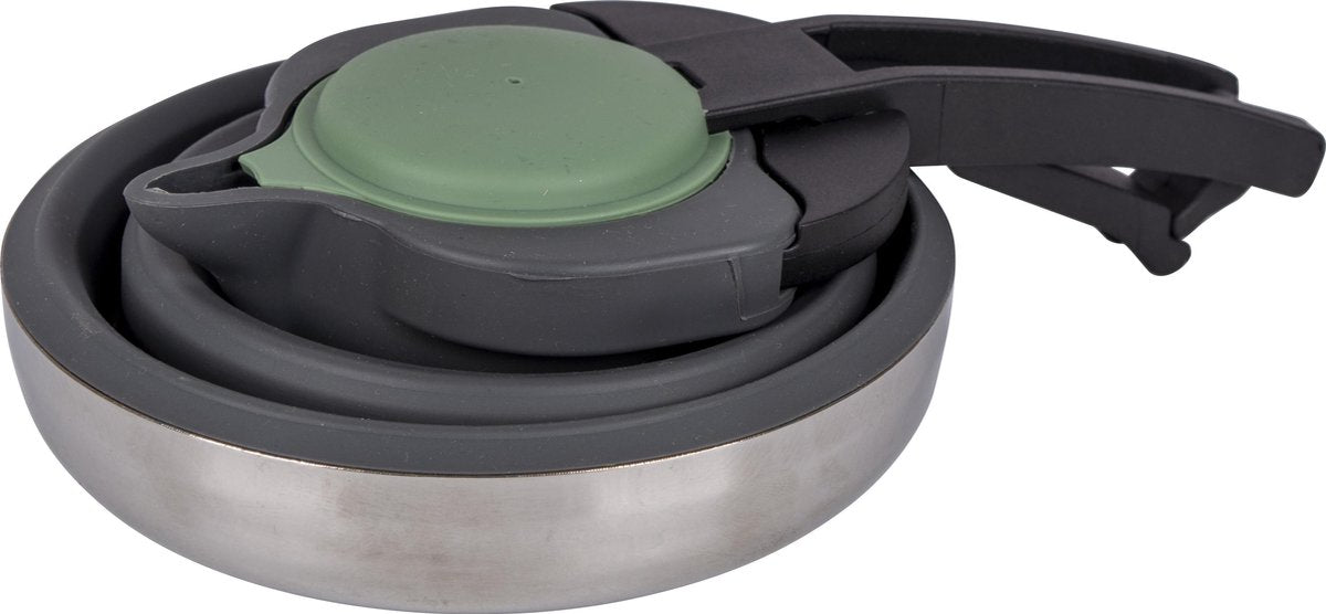  Bo-Camp Theeketel - Opvouwbaar - 1.2 Liter - Siliconen/rvs