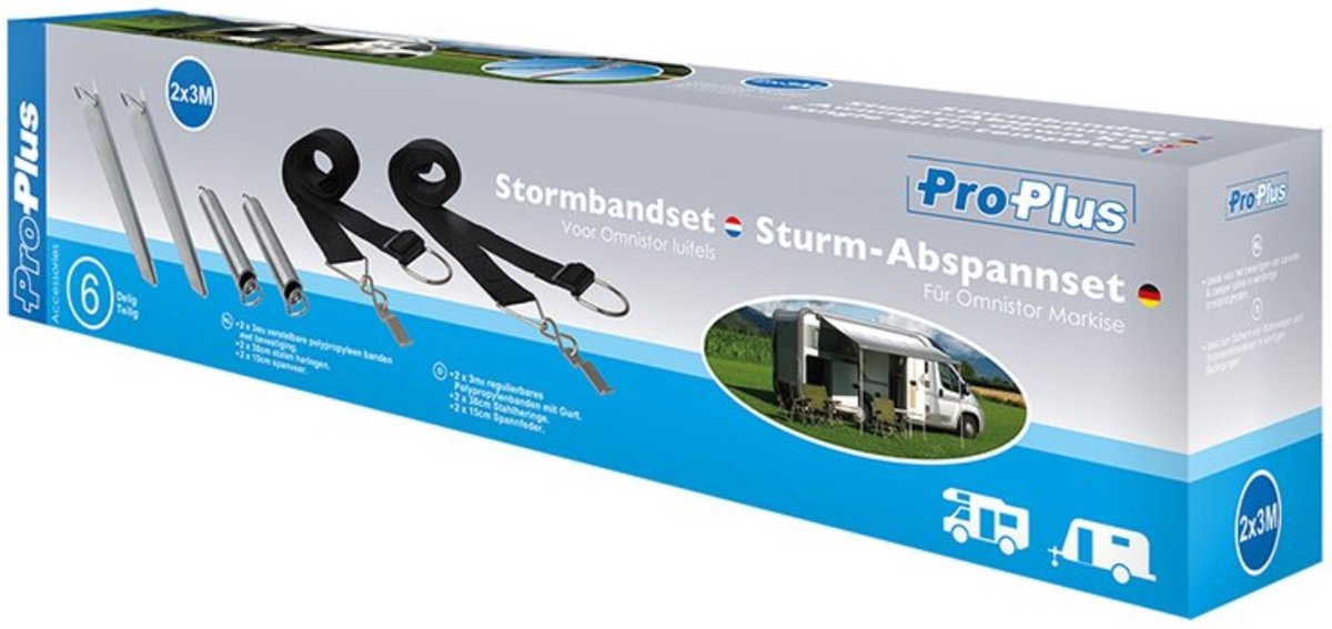 Proplus Stormbandenset Voor Thule Omnistor Luifels