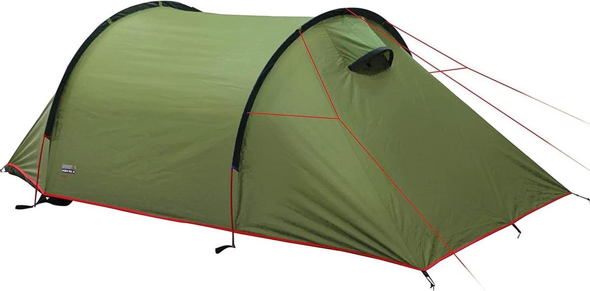  High Peak Lichtgewicht Tunneltent Kite 3 LW, Trekking Tent 3 Personen, 3,1 Kg, Aluminium Stokken, 3000 Mm Waterdicht, Extra Lang 230 Cm