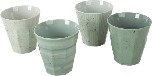  Bo-Camp Servies - Campingbord - 100% Melamine - 16 Delig - Mix &amp; Match - Groen