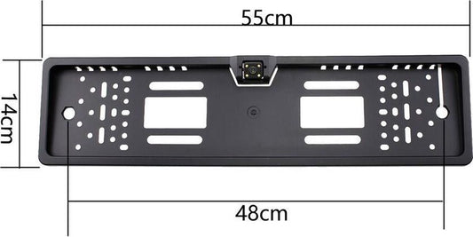  Kenteken Plaathouder Met Achteruitrijcamera | 4 LED | Infrarood