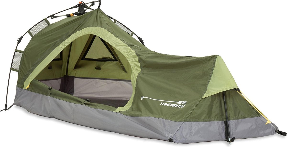  Where Tomorrow Solo Tent 225X100X57 Cm - Groen - 1 Persoons