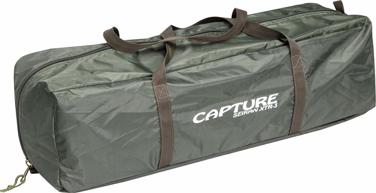  Capture Outdoor, 3-Man XXL Tent "Seikan XTR-3", Voor 3 XXL Personen, 215x400x155cm, DeLuxe Tent En Canvas, "Airflow System", …