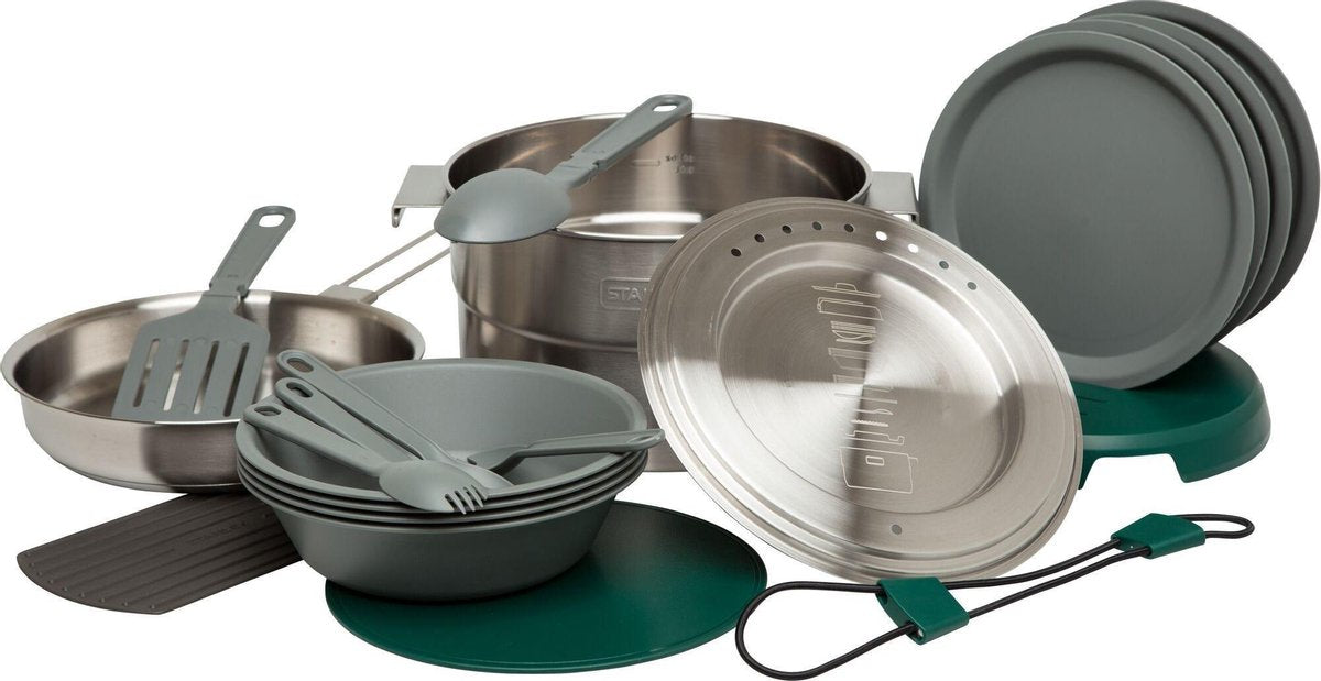 Stanley The Full Kitchen Base Camp Cook Set 3,5L - Campingkookset - Stainless Steel