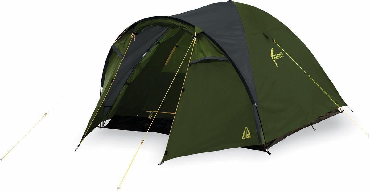  Best Camp Harvey Koepeltent - 3-persoons - Olijf/Donkergrijs