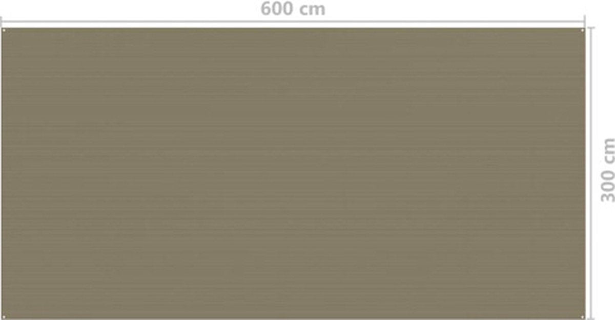  VidaXL Tenttapijt 300x600 Cm Taupe