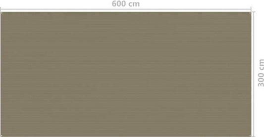  VidaXL Tenttapijt 300x600 Cm Taupe