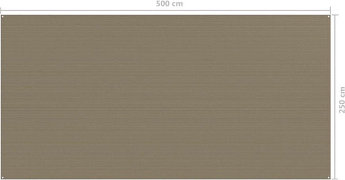  VidaXL Tenttapijt 250x500 Cm Taupe