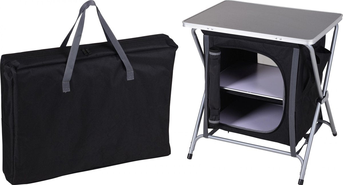 Pro Garden Campingkast Opvouwbaar Met Legplaat En Plank 60 X 45 X 63 Cm