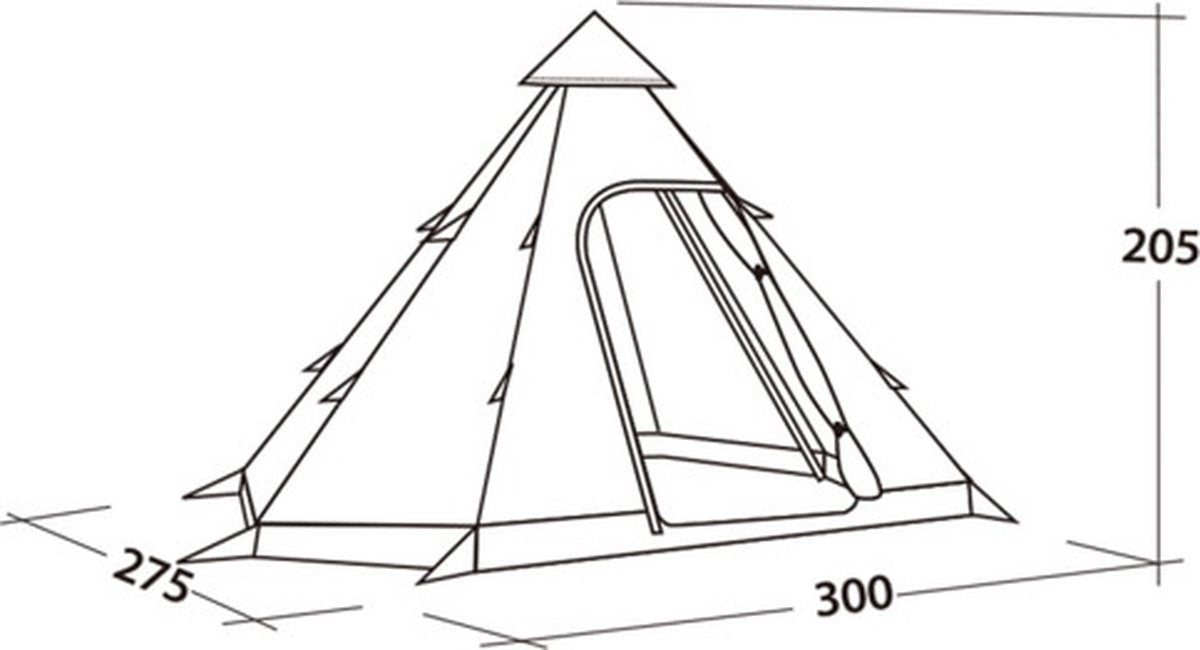  Easy Camp Tent Bolide 400 - Rood - 4 Persoons