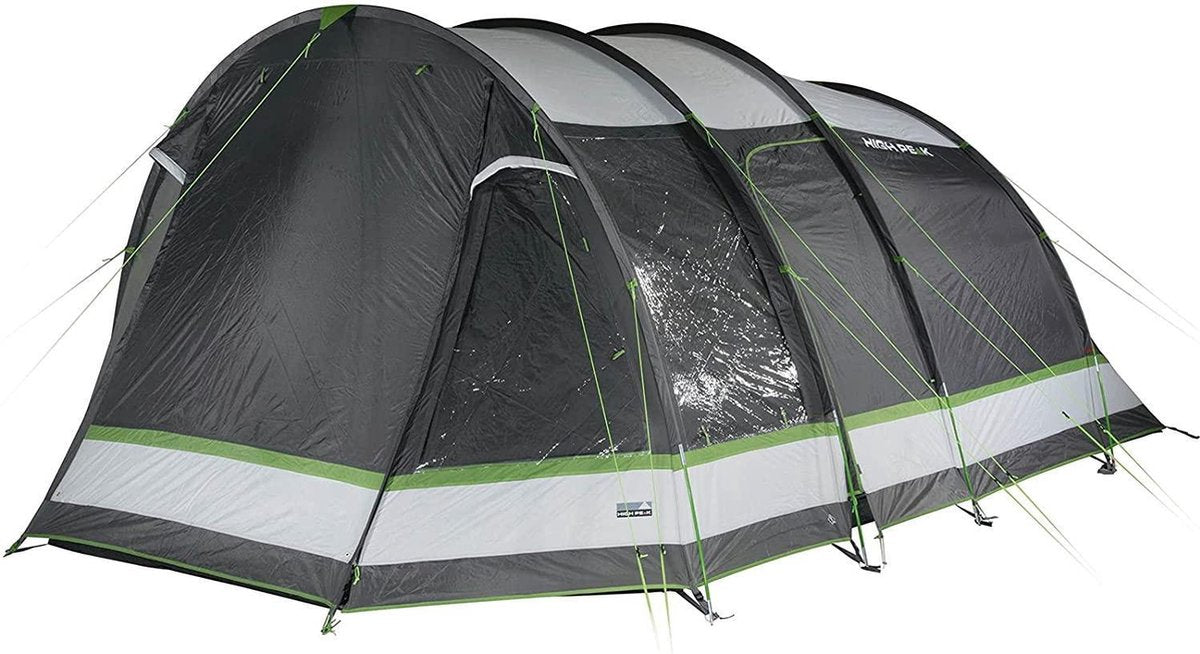 High Peak Tunneltent Bozen 5.0, 5 Persoons, 2,0 M Stahoogte, 4.000 Mm Waterdicht, Verduisterde Binnentent