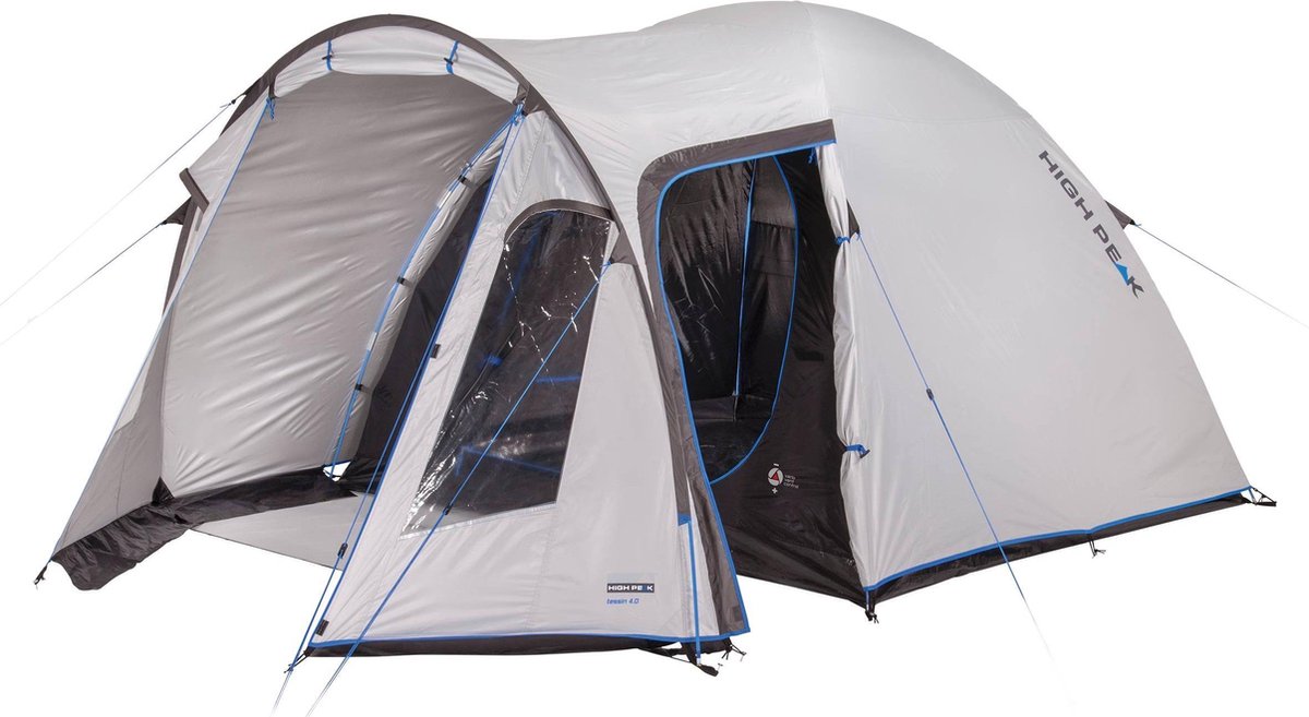  High Peak Tessin 4.0 Koepeltent - Nimbus Grijs - 4 Persoons