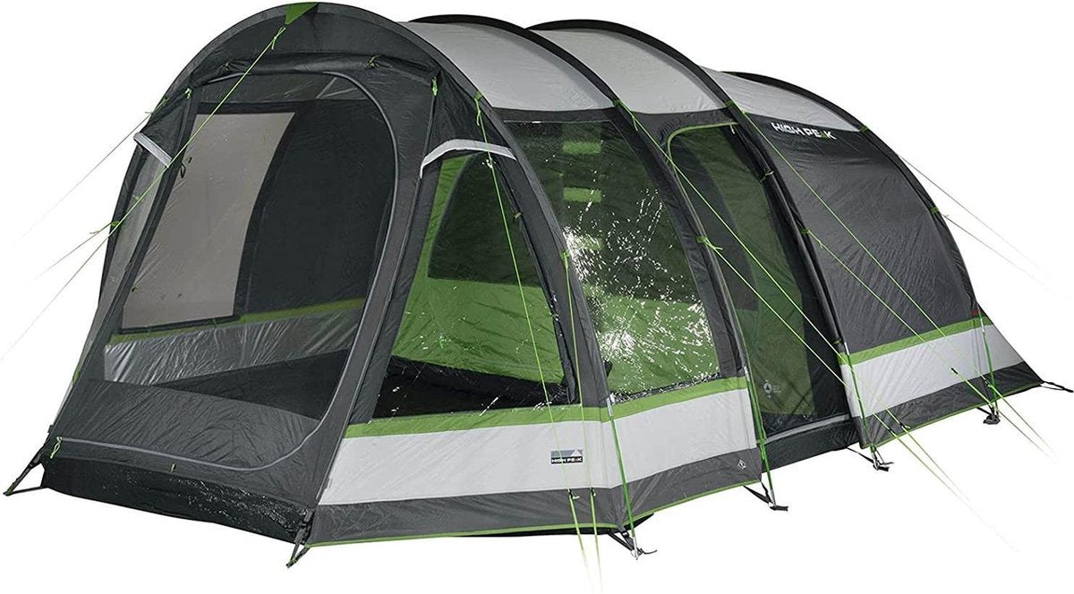  High Peak Tunneltent Bozen 5.0, 5 Persoons, 2,0 M Stahoogte, 4.000 Mm Waterdicht, Verduisterde Binnentent