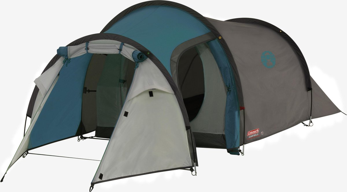  Coleman Cortes 2 Tunneltent - 2-Persoons - Blauw/Wit