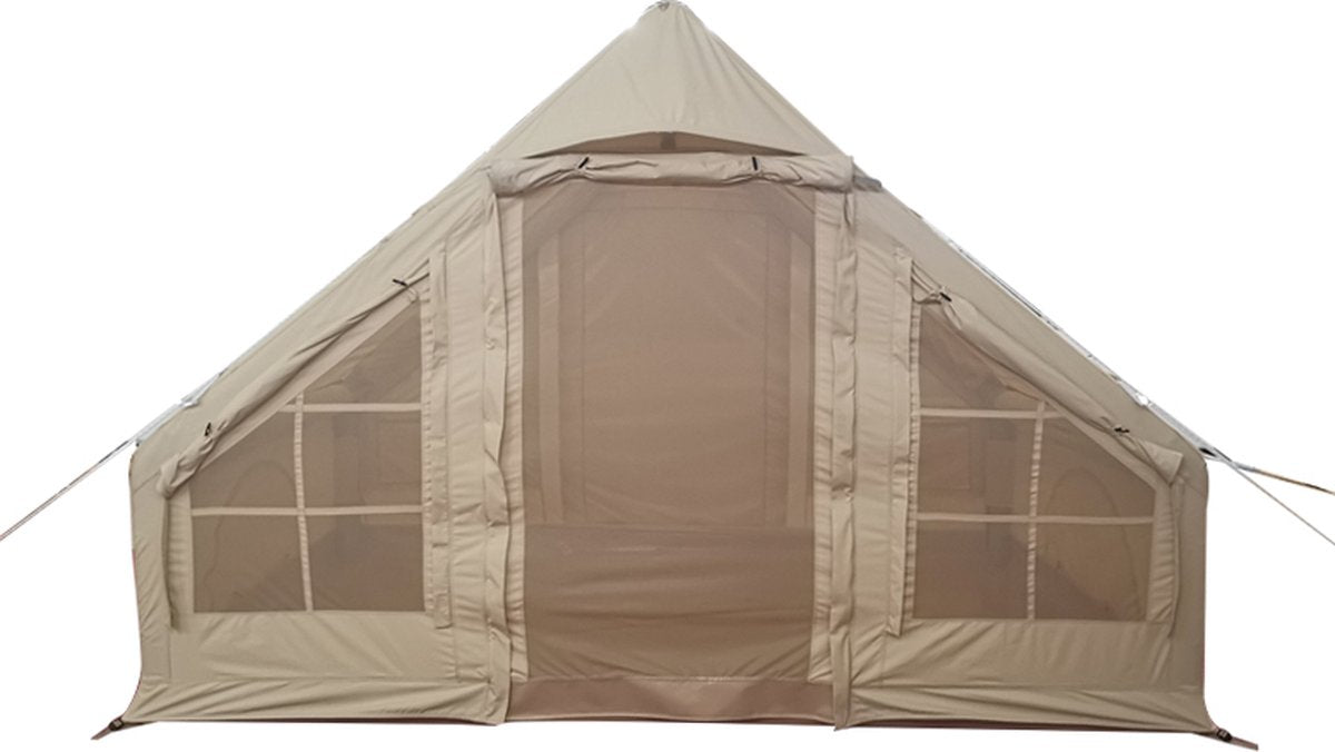  Opblaasbare Vier Persoons Tent Beige 300x200x210 Cm