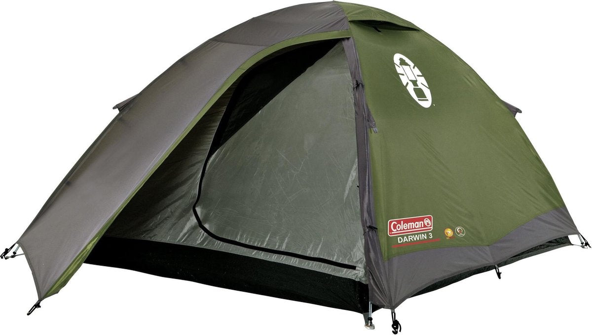  Coleman Darwin 3 Plus Koepeltent - 3-Persoons - Groen