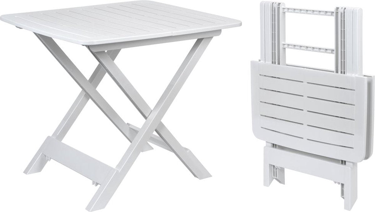 GENERIC Bijzettafel Adige Wit Kunststof 45x43x50cm