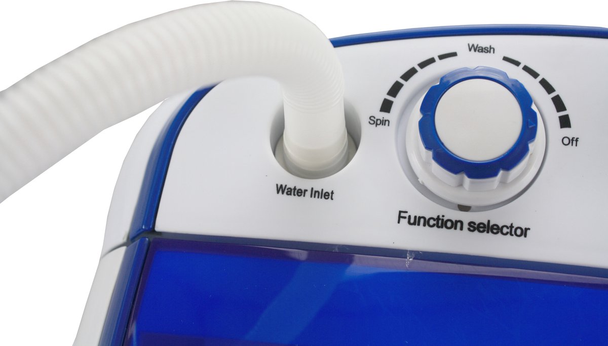  Lowander Mini Wasmachine 3kg Met Centrifuge - Kleine Camping Wasmachine - Met Bovenlader