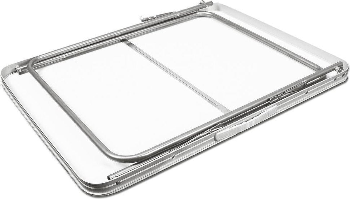 Merkloos Aluminium Inklapbare Tuintafel - Campingtafel - 80x60x68 Cm