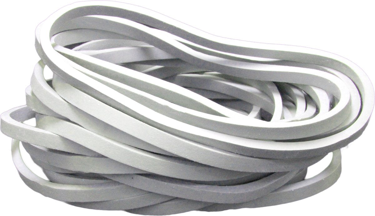  100 Stuks - Tent Elastiek –grijs - Diameter 90mm - Breedte 5x3mm