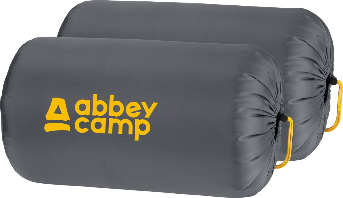  Abbey Camp Slaapzak Amsterdam - 2-pack - Dekenmodel - 210 X 85 Cm - Grijs