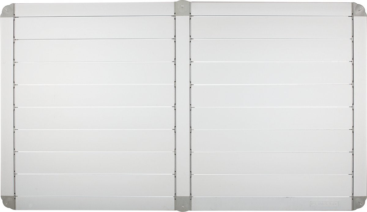  Campart Campingtafel XL TA-0806 - Opvouwbaar, Lichtgewicht En Met Verstelbare Poten - Kampeertafel Inklapbaar Inclusief Opbergtas - 140 X 80 X 70 Cm - Wit