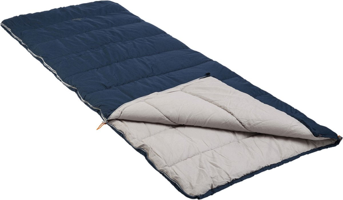  NOMAD® Brisbane XL Slaapzak | 220x90cm Blauw | Lichtgewicht &amp; Kwalitatief | Dekenmodel Slaapzak | Incl Hoes