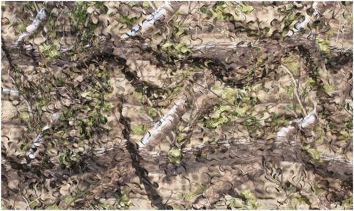  Camouflagenet 4meter Proloo In 3D Natuurlijk Groen 1,5x4meter - Advanced Camouflage - 2-laags Met Binnennet En 3D Blaadjes Buitennet | Natuurlijke Kleuren | Polyester | Boomhut | Kind | Jacht | Buitenleven