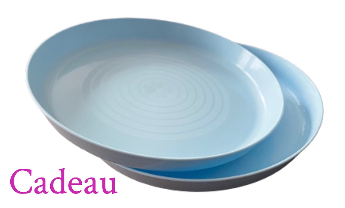 Merkloos Camping Tuin Servies 25 Delig - Modern BBQ Servies Voor 4 Pers, Leuk Cadeautip Met 2 Extra Bordjes