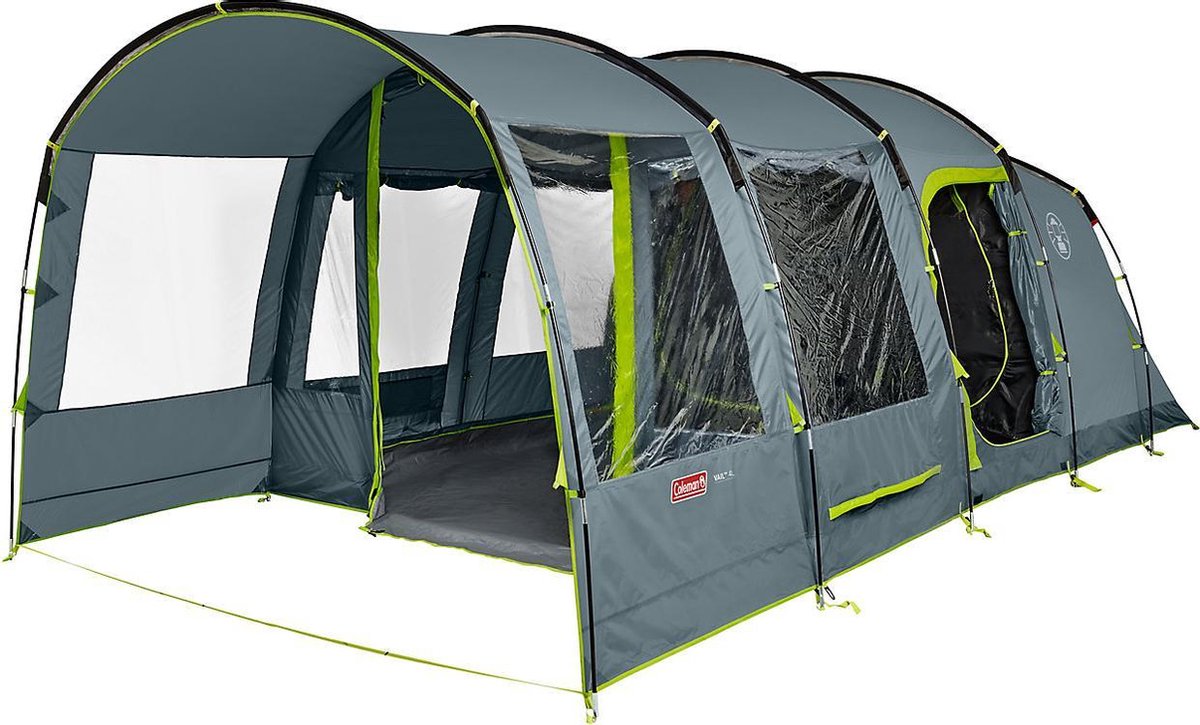  Coleman Vail 4L Tunneltent - Familie Tent - 4-Persoons - Grijs/Groen