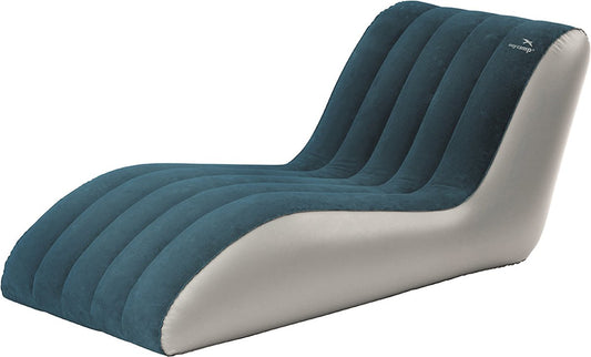  Easy Camp Comfy Lounger-Campingstoel-Ligstoel-Opblaasbaar-Staal Blauw