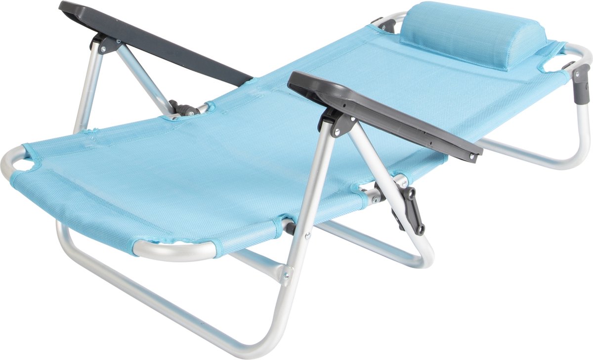  Bo-Camp Beach Chair - Monaco - Aluminium - Blauw