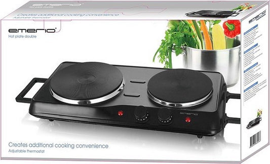  Emerio HP-114482.1 Dubbele Elektrische Kookplaat Zwart