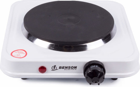  Benson Kookplaat - Enkel - Wit - 1000W