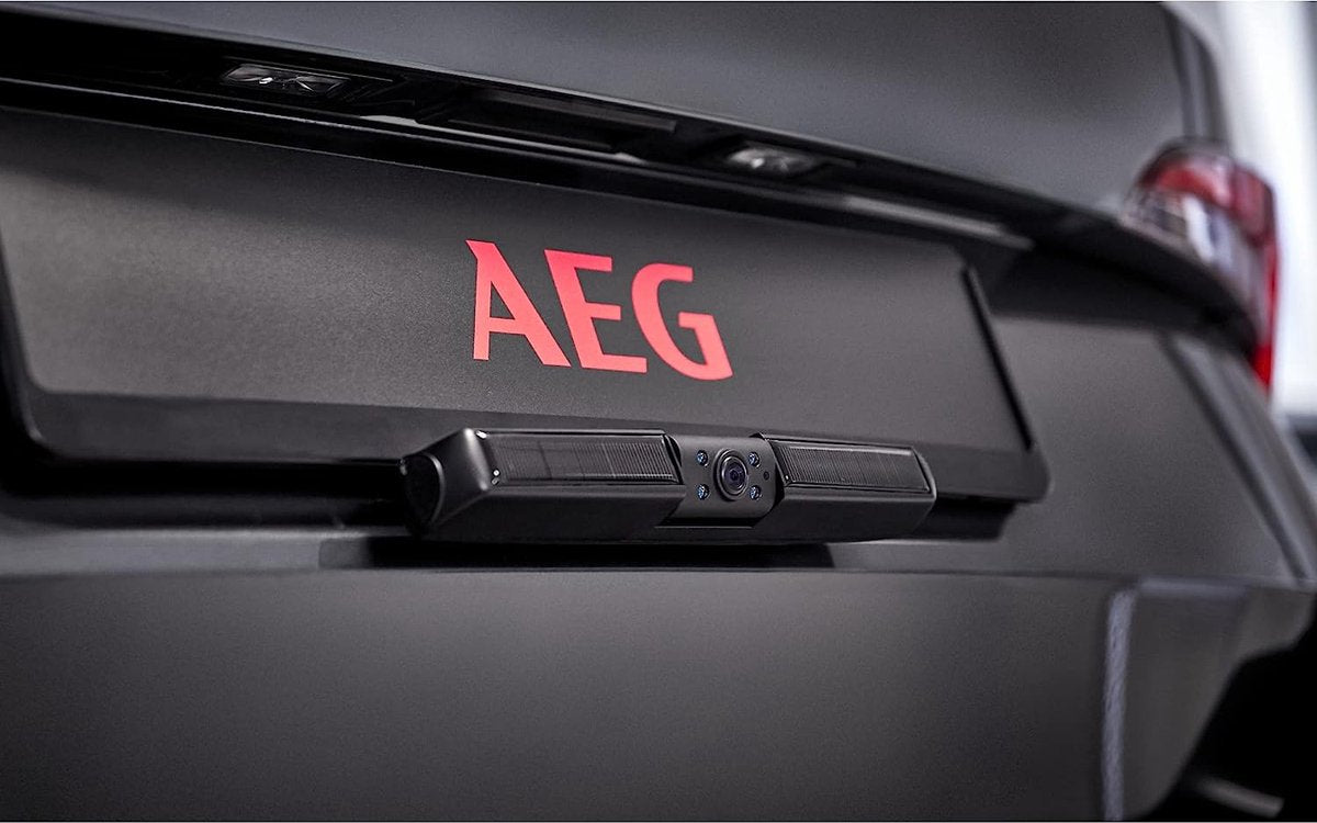  AEG RV 4.3 Achteruitrijcamera Op Zonne-energie, Draadloos, Digitaal, Parkeer-/rangeerhulp, Met Radiozender, Lcd-dual-display, Waterdicht, Nachtzicht