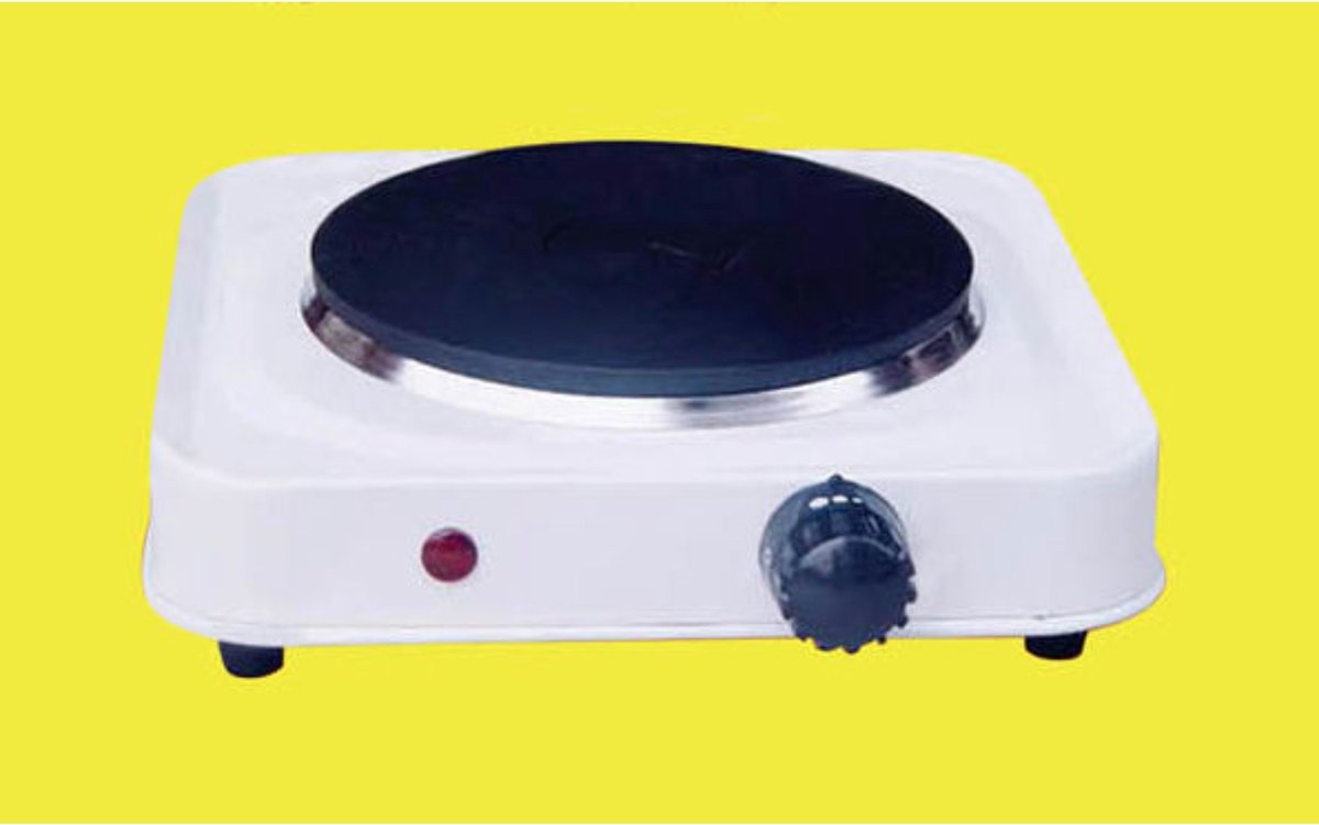  Benson Kookplaat - Enkel - Wit - 1000W