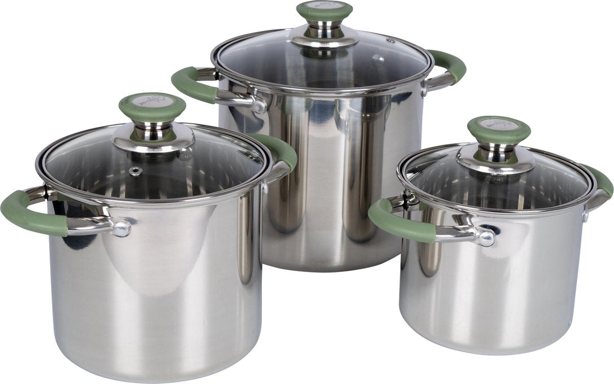  Bo-Camp - Pannenset - Elan Plus - 3-Delig - RVS