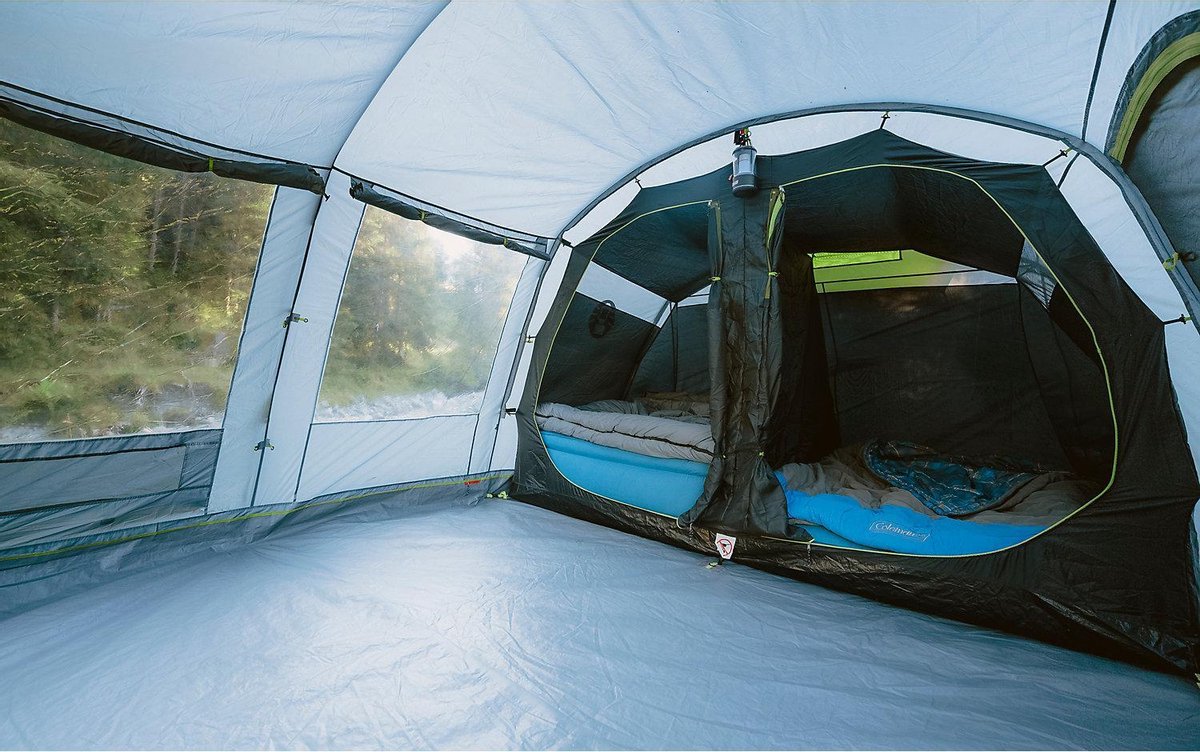  Coleman Vail 4L Tunneltent - Familie Tent - 4-Persoons - Grijs/Groen